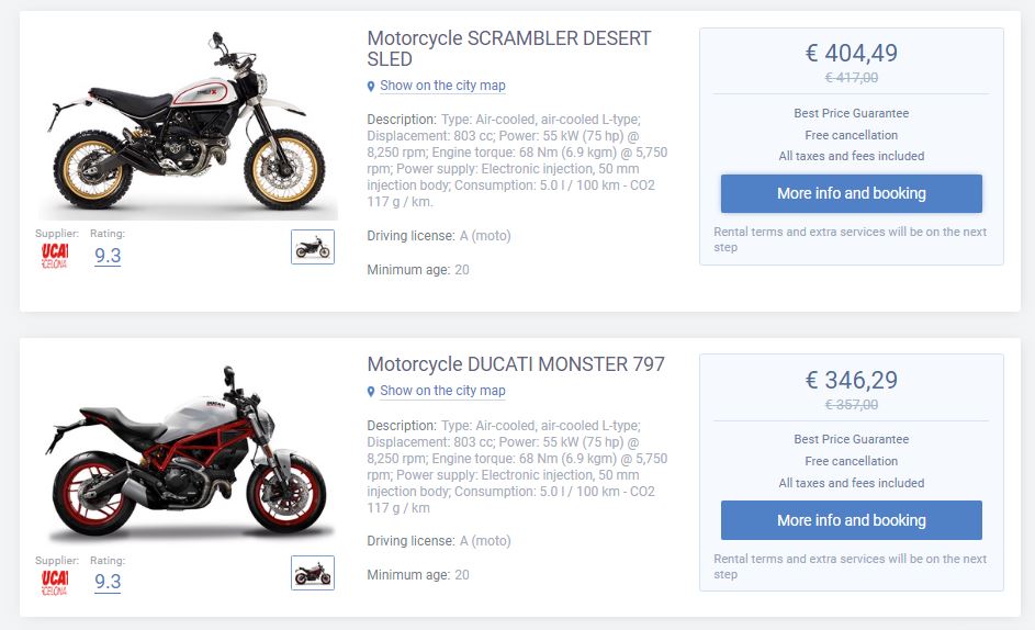 bikes booking 2