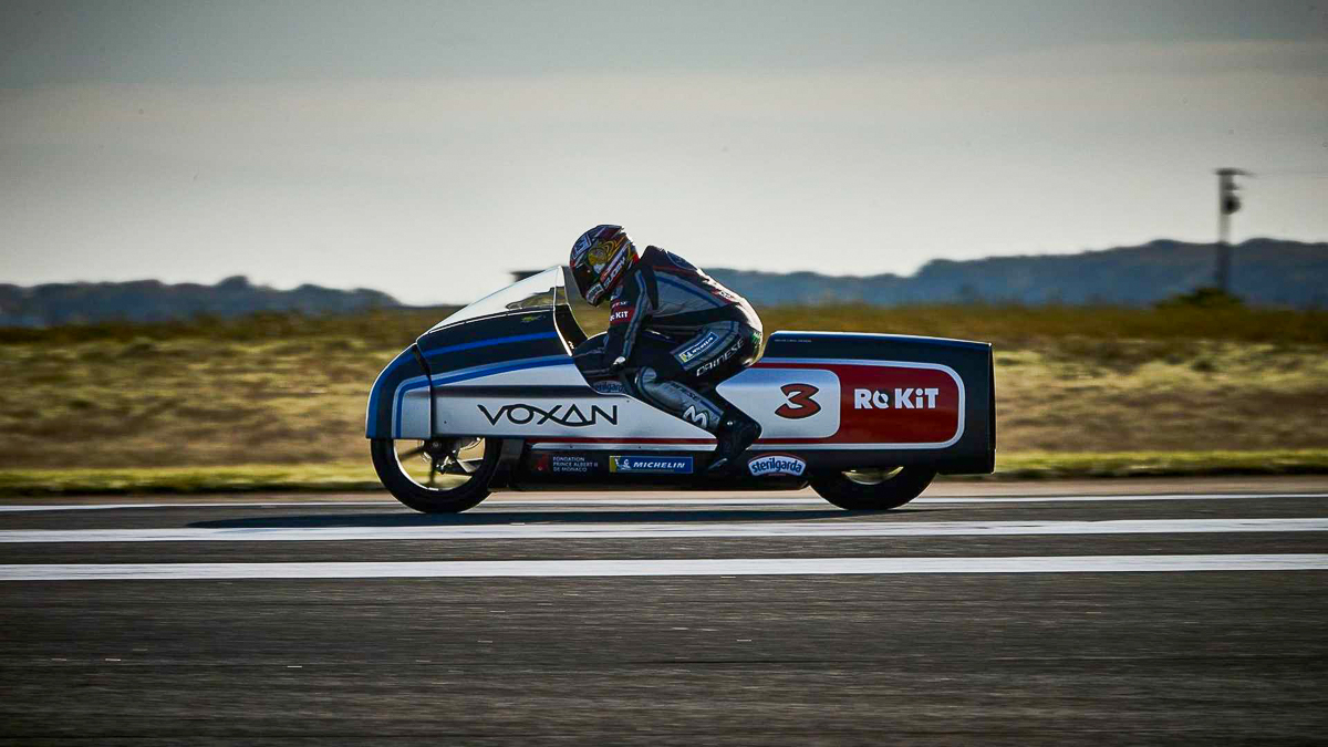 max biaggi voxan wattman fastest electric motorcycle speed record 4