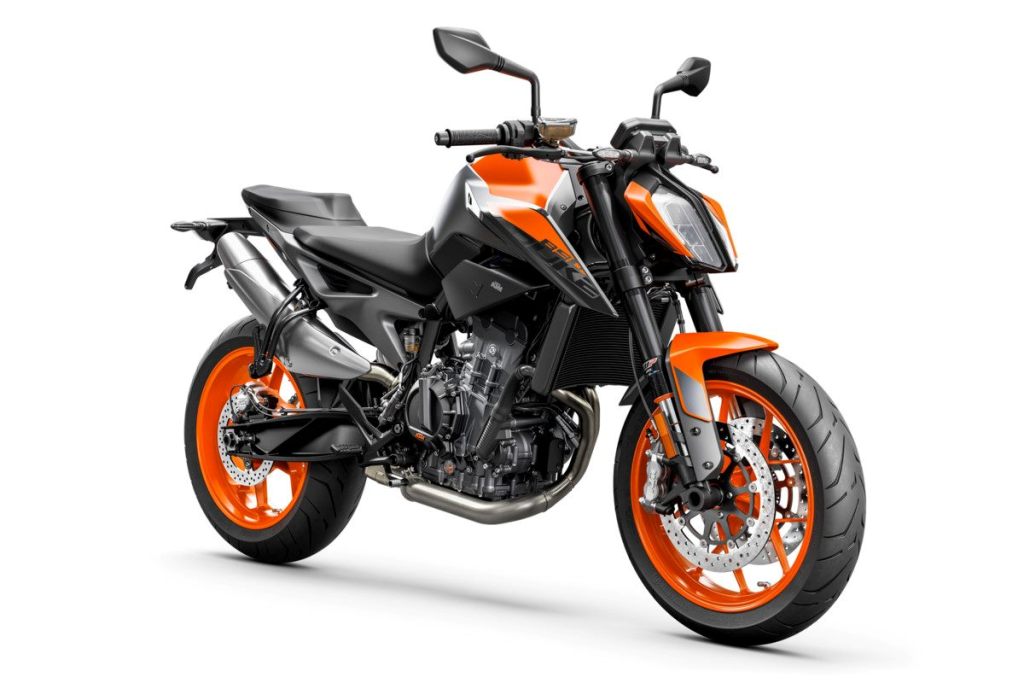 KTM 890 DUKE Studio orange front right