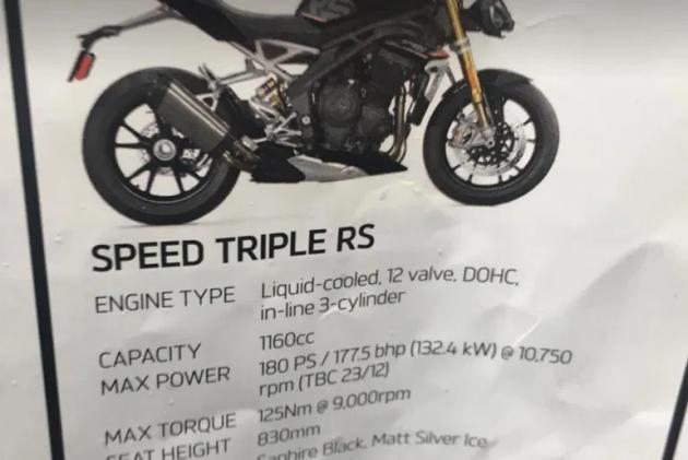 Triumph Speed Triple RS SPY PHOTOS 3