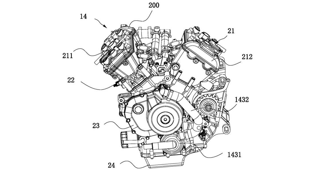 CFMOTO SBK V4 engine 4