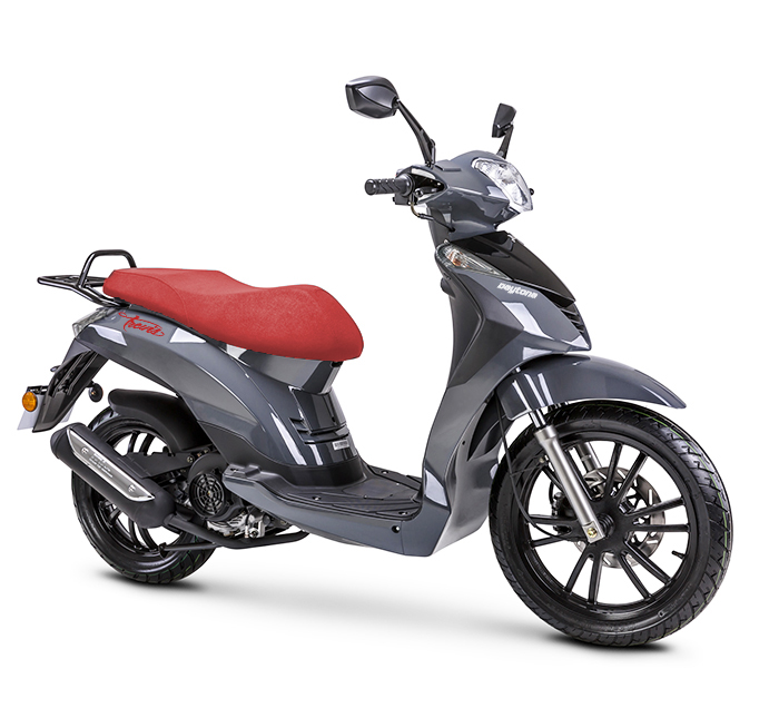 Trevis125 grey red seat