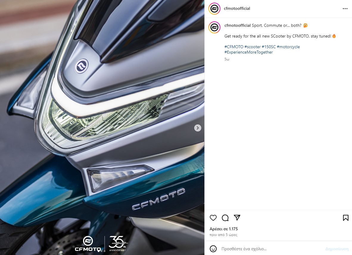 CFMOTO 150 SC insta