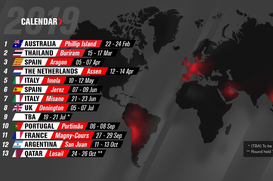 calendario SBK 2019