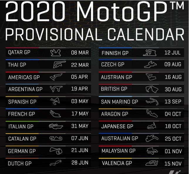 motogp calendar 2020 2