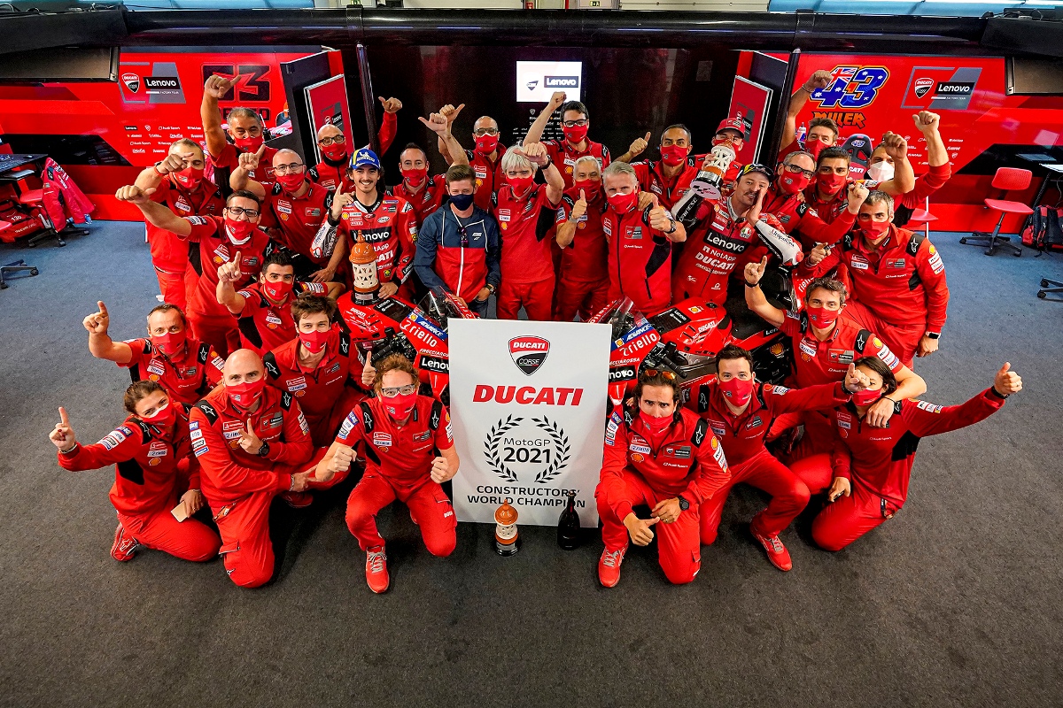 DUCATI ALGARVE MOTOGP 2021 MOTOGP CONSTRUCTORS WORLD CHAMPION