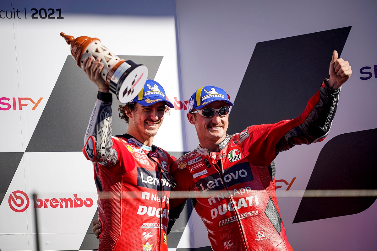 DUCATI ALGARVE MOTOGP 2021 PECCO BAGNAIA JACK MILLER 1