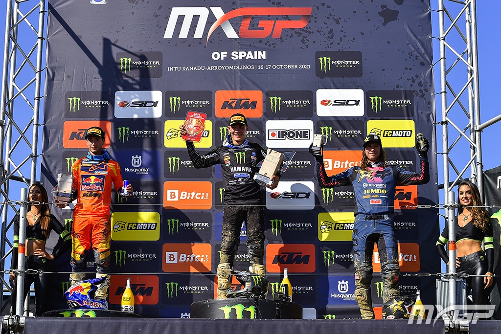 MX2 PODIUM MOTOCROSS GP 13 SPA 2021