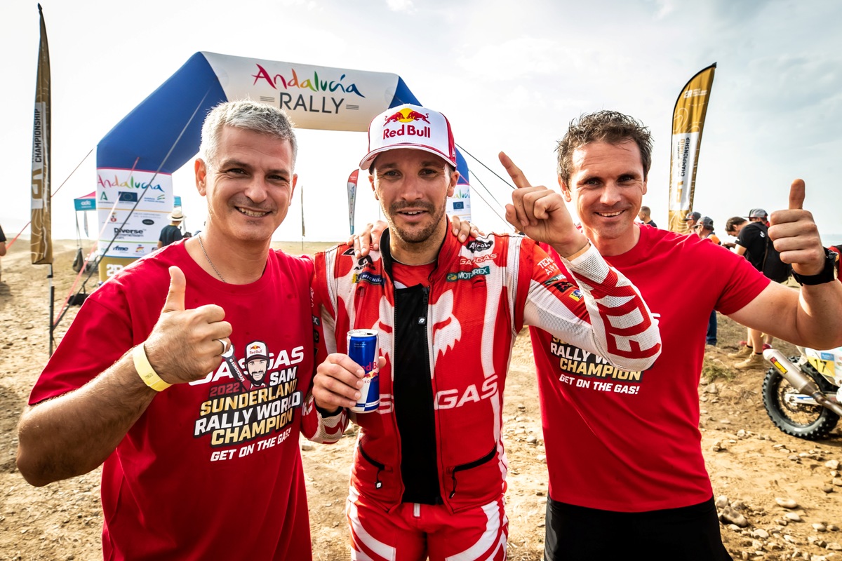 Sam Sunderland 2022 FIM World Rally Raid Champion 3