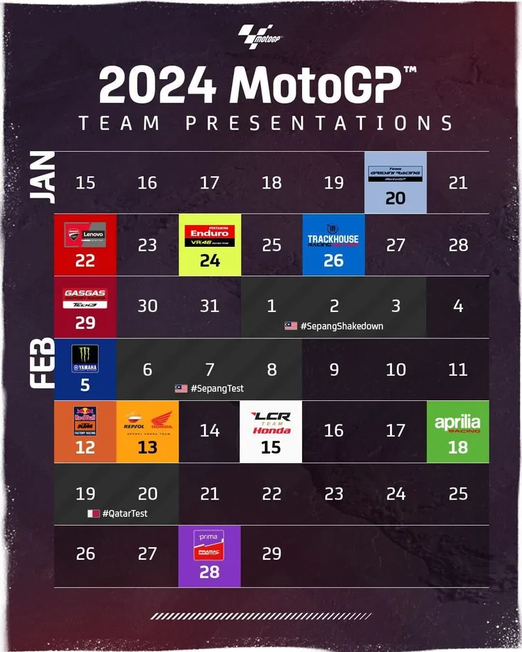motogp teams presentation 2024 2
